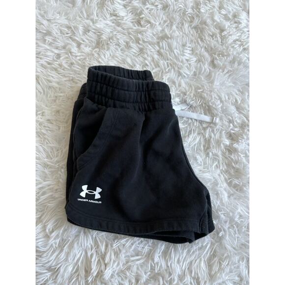Under Armour Girls Sz. M Knit Black Sweatshirts. Comfortable, Pockets. Cute - Picture 12 of 12